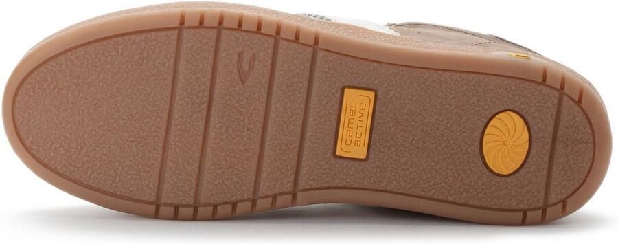 Camel Active Sneakers van suèdeleer Maat menswear-41 Beige-Wit