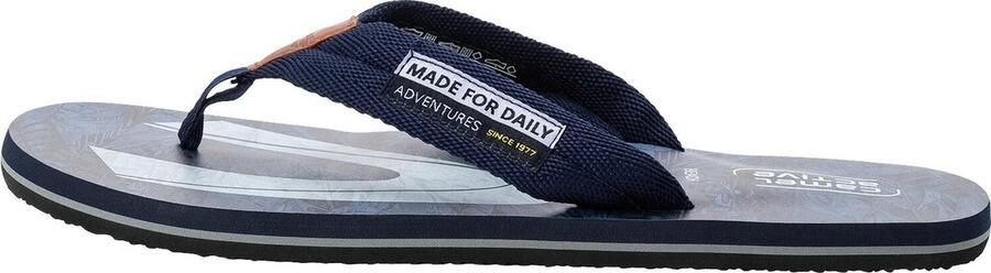 Camel Active Teenslippers met logoprint Maat menswear-44 Navy
