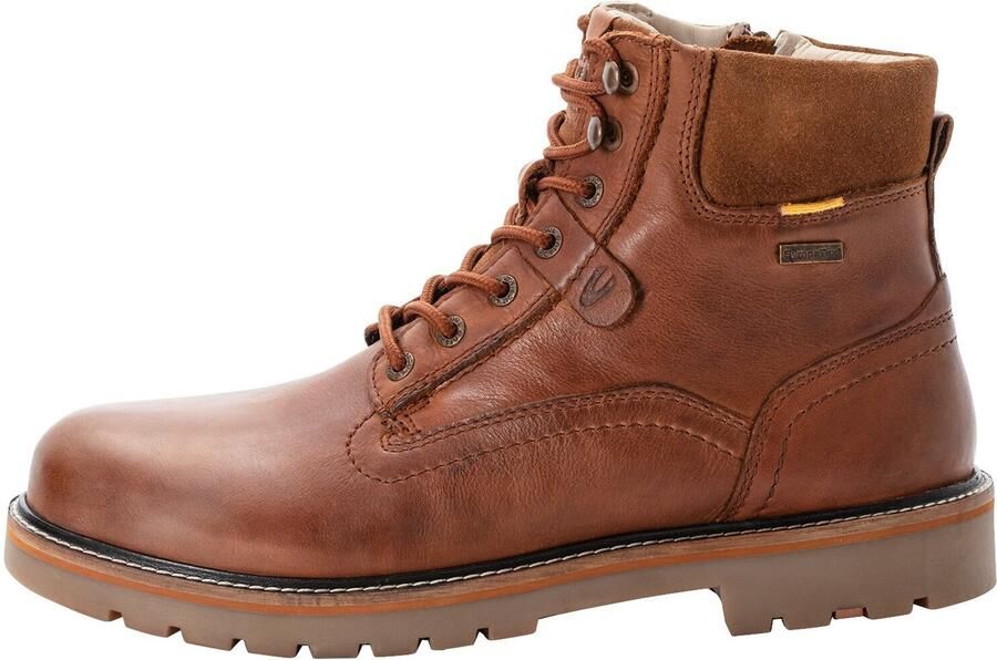 Camel Active Veterschoen van echt leer Maat Cognacmenswear