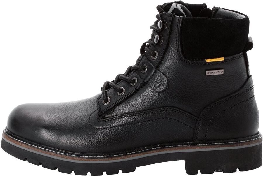 Camel Active Veterschoen van echt leer Maat Zwartmenswear