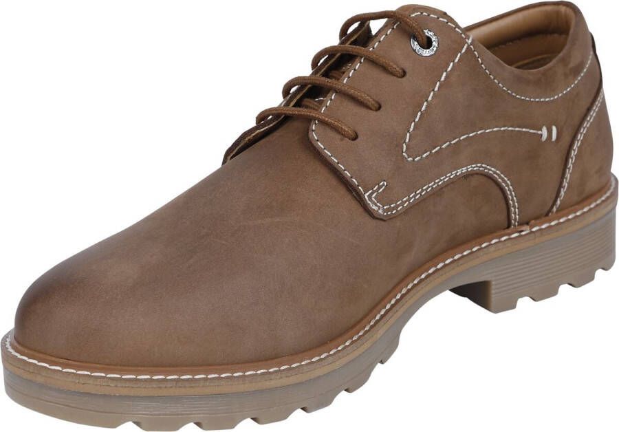 Camel Active Flow Sneakers bruin Leer Heren Basics Street wear