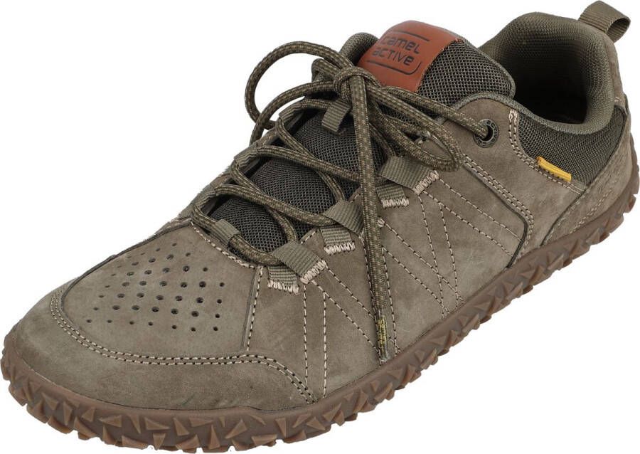 Camel Active Island Sneakers kaki Leer Heren Basics Street wear