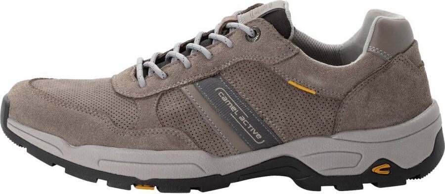 Camel Active Leren sneakers met uitneembare binnenzool Maat menswear-43 Grijs