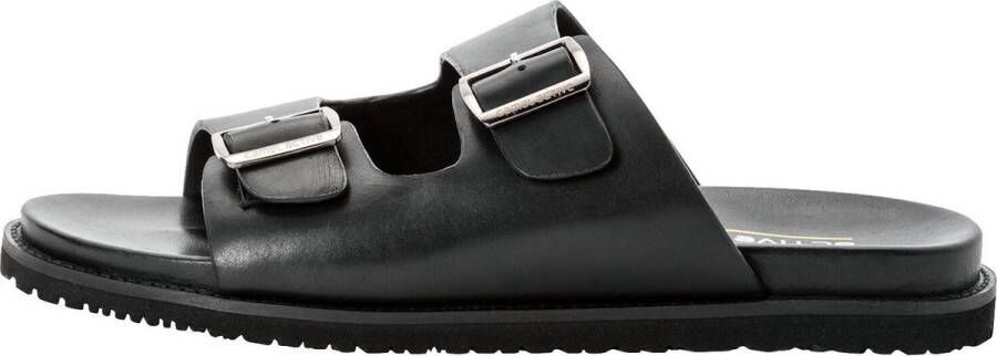 Camel Active Riemensandalen van nappaleer Maat menswear-42 Zwart