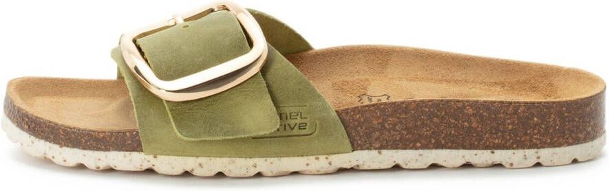 Camel Active Sandalen met een metalen gesp Maat womenswear-40 Groen