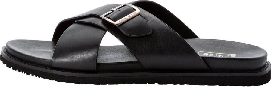 Camel Active Sandalen van echt nappaleer Maat menswear-42 Zwart