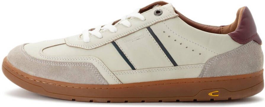 Camel Active Sneakers gemaakt van nappaleer Maat menswear-41 Wit-Blauw