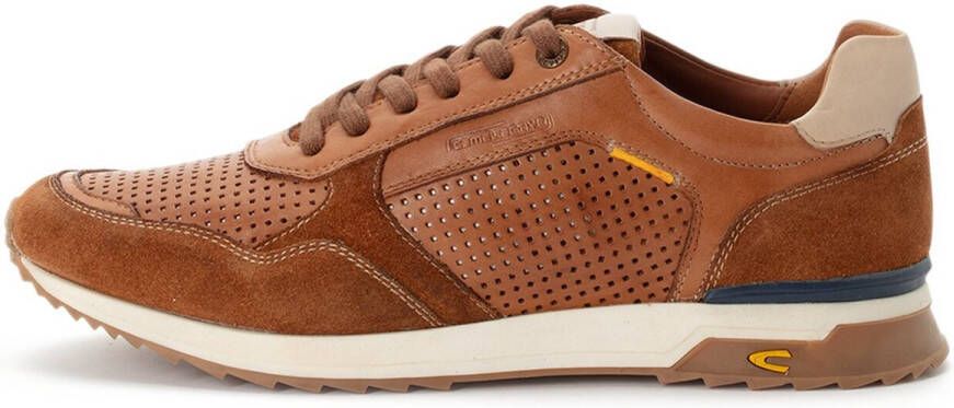 Camel Active Sneakers met ademende inzetstukken Maat menswear-42 Bruin