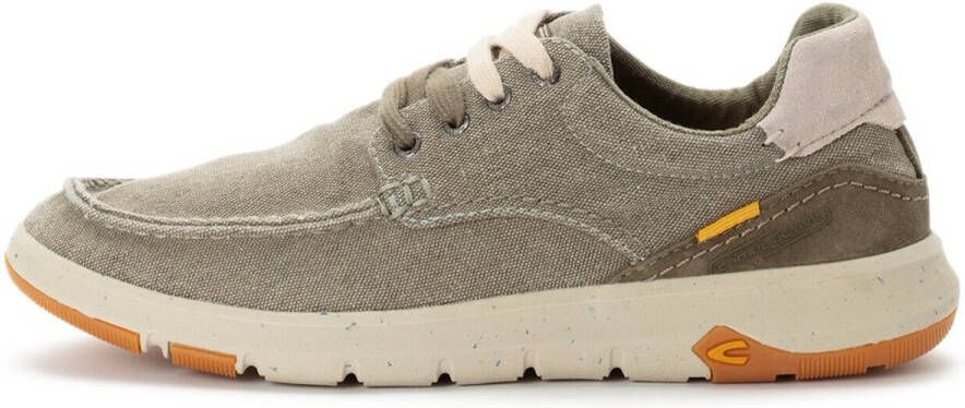 Camel Active Sneakers van canvas met lederen applicaties Maat menswear-43 Groen