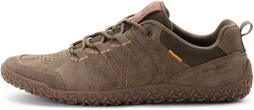 Camel Active Sneakers van nubuckleer en textiel Maat menswear-40 Khaki