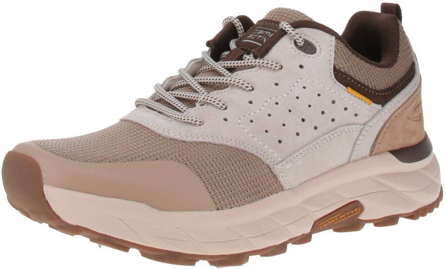 Camel Active Sneakers van nubuckleer en textiel Maat menswear-41 Beige