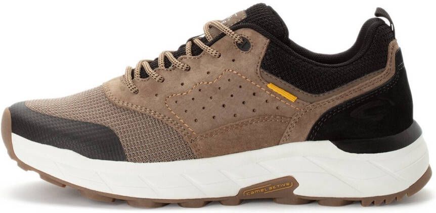 Camel Active Sneakers van nubuckleer en textiel Maat menswear-41 Bruin