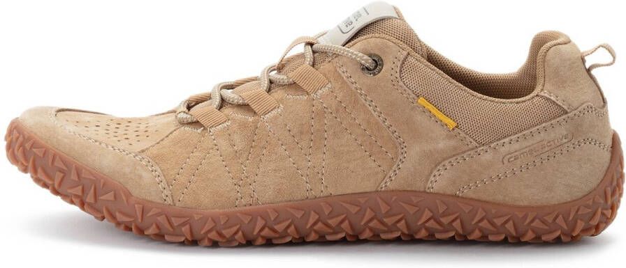 Camel Active Sneakers van nubuckleer en textiel Maat menswear-44 Beige
