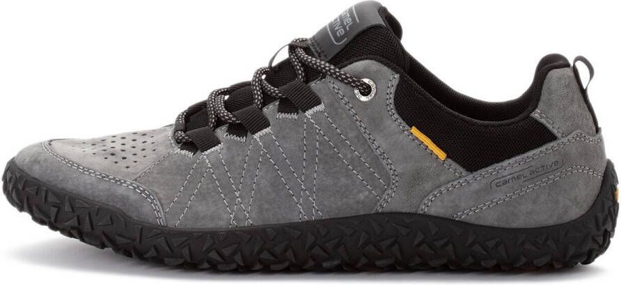 Camel Active Sneakers van nubuckleer en textiel Maat menswear-44 Grijs