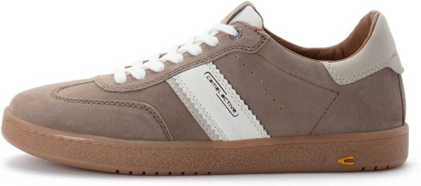 Camel Active Sneakers van suèdeleer Maat menswear-43 Beige-Wit