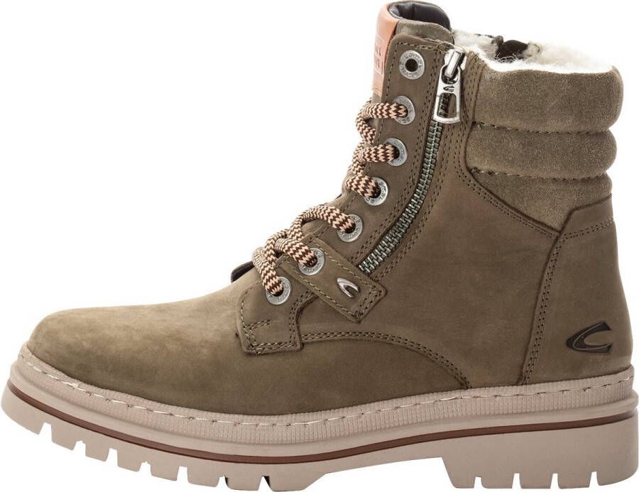 Camel Active Veterschoen met warme wollen voering Maat womenswear-41 Khaki