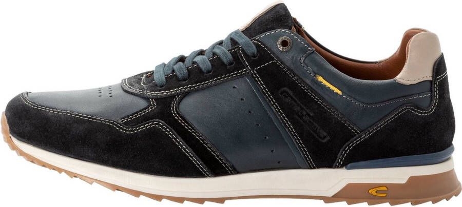 Camel Active Veterschoenen van echt leer Maat menswear-41 Blauw-Wit