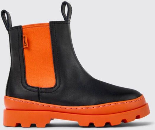 Camper Ankle Boots with Elastic Side Panels & Rubber Outsole for Enhanced