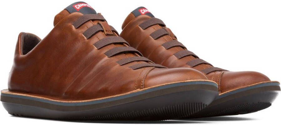 Camper Bruine Leren Sneakers Beetle Stijl Brown Heren