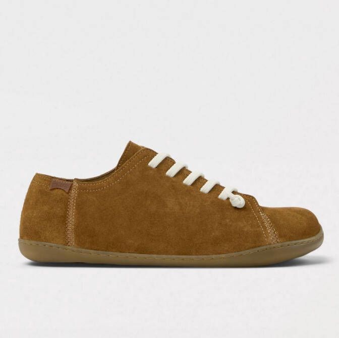 Camper Beetle Laceup Suede Sneaker Brown