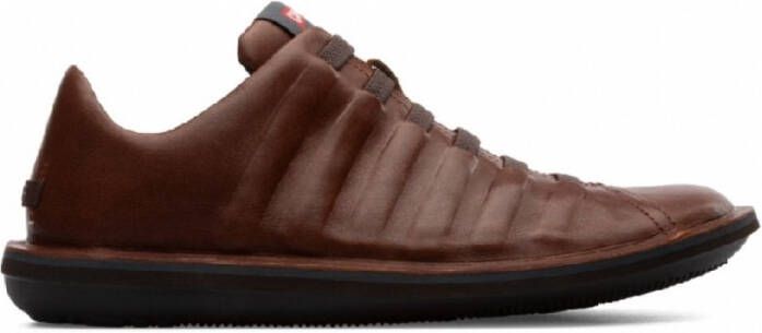 Camper Bruine Leren Sneakers Beetle Stijl Brown Heren