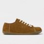 Camper Beetle Suede Low Top Sneakers Brown - Thumbnail 1