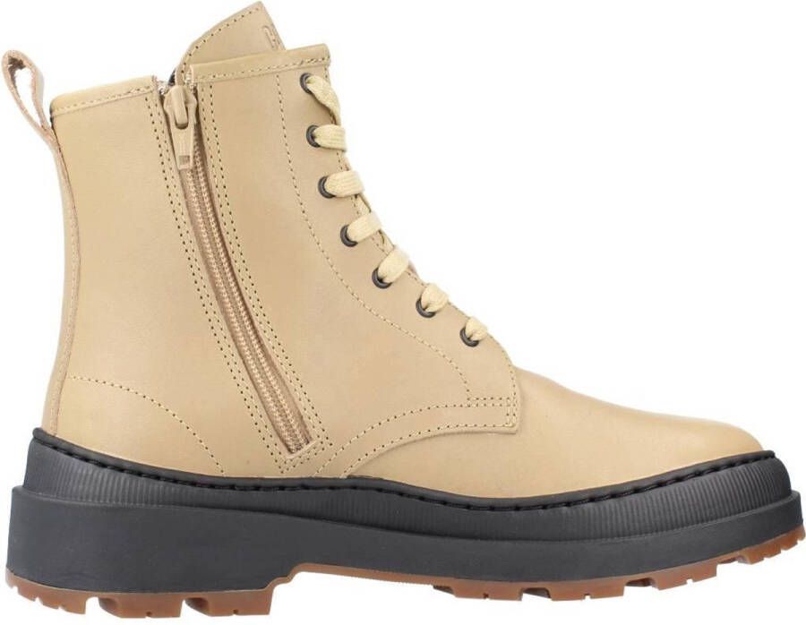 Camper Brutus Trek Leren Enkellaarzen Beige Dames