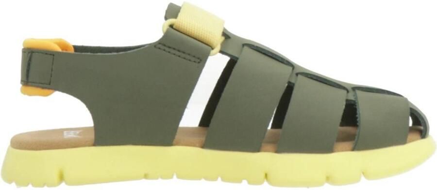 Camper Adjustable Strap Sandals Kids Green Shoes