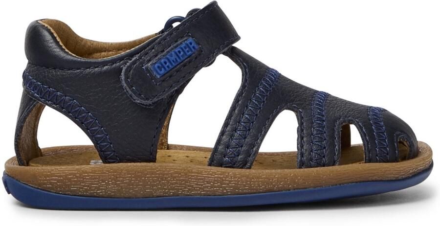 Camper Pelotas Sandals Leather Kids Blue Shoes