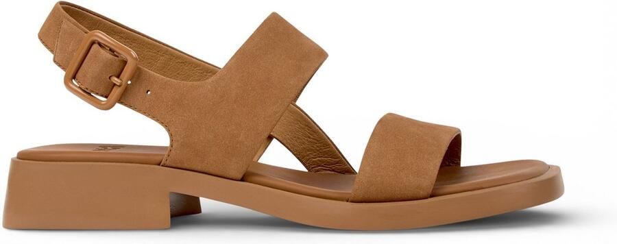 Camper Bruine Dana Leren Sandalen