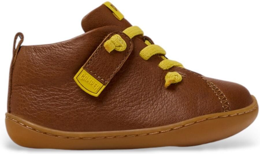 Camper Bruine Peu Leren Enkellaarsjes