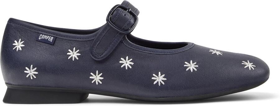CAMPER Ballerina met riempjes 'Casi Myra' donkerblauw wit