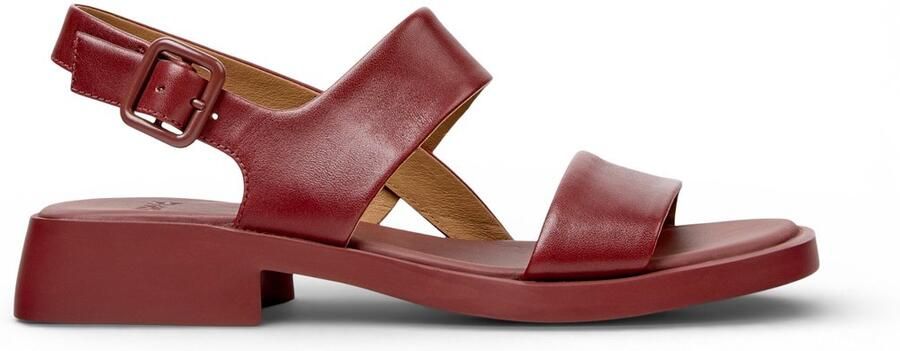 Camper Dana bordeaux leren sandalen