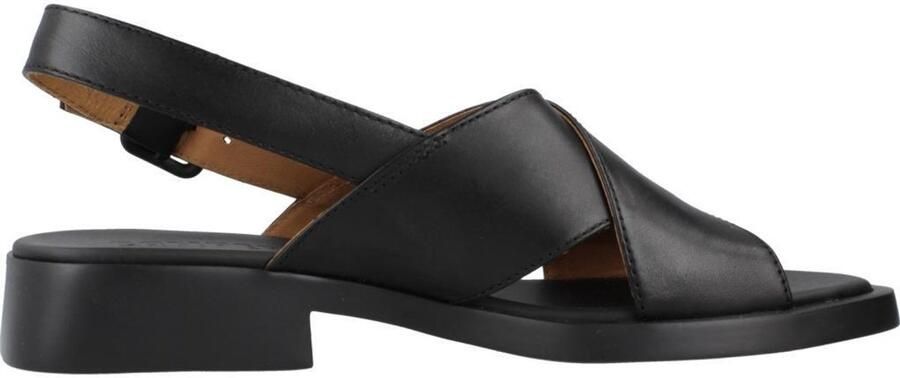 Camper UltraSoft Platte Sandalen Black Dames