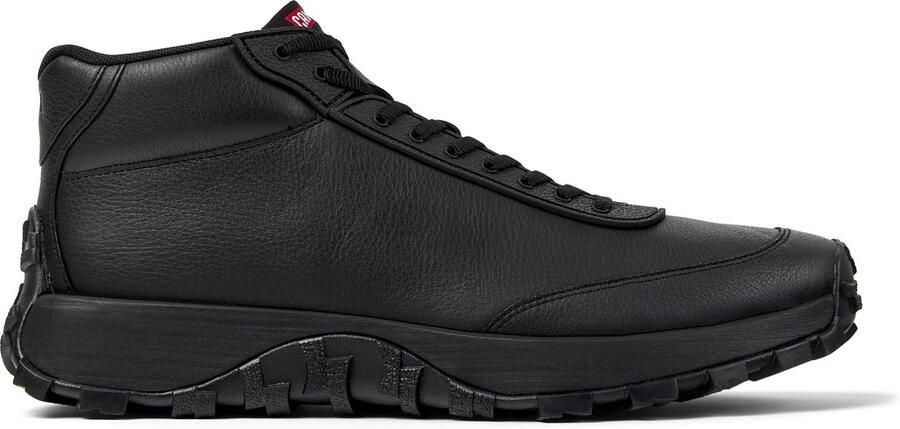 Camper Leather Ankle Boots with Lace-Up Closure and Rugged Outsole