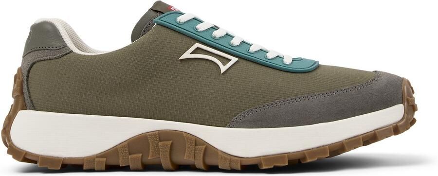 CAMPER Sneakers laag 'Drift Trail' cyaan blauw aardetinten olijfgroen