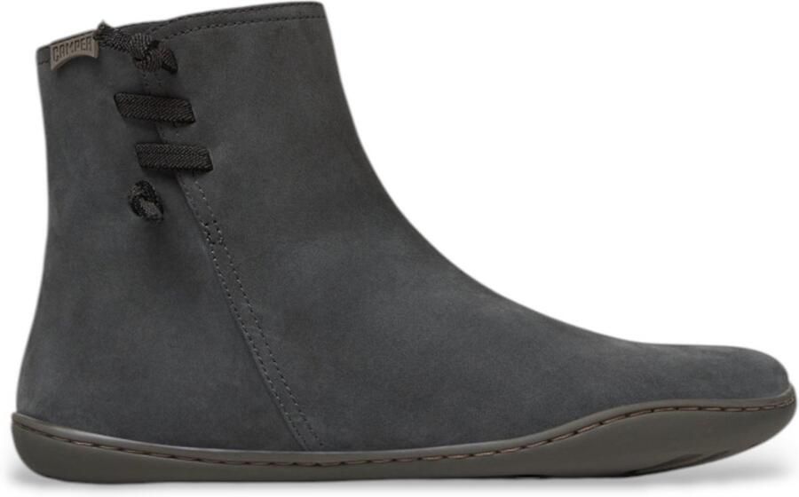 Camper Grijze Peu Leren Enkellaarsjes