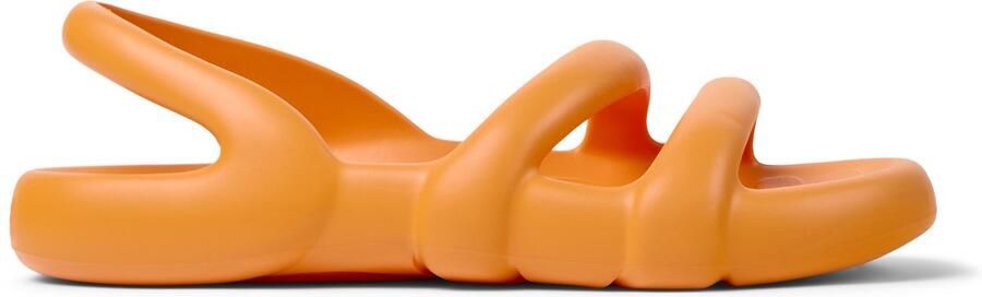 Camper Kobarah Flat Sandalen Damen Fel Oranje