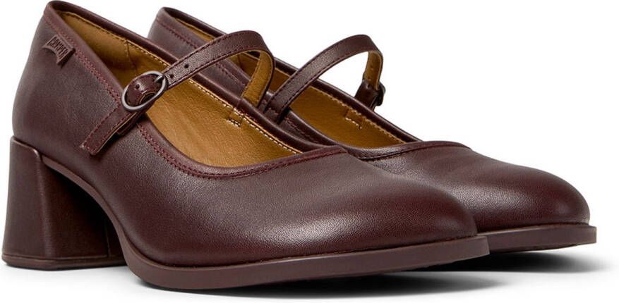Camper Kora Mary Janes Bruin Rood Vrouw