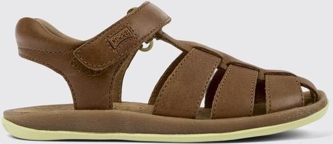 Camper Leather Sandals Kids Brown Shoes
