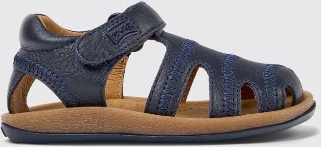 Camper Leather Fisherman Sandals Kids Blue Shoes