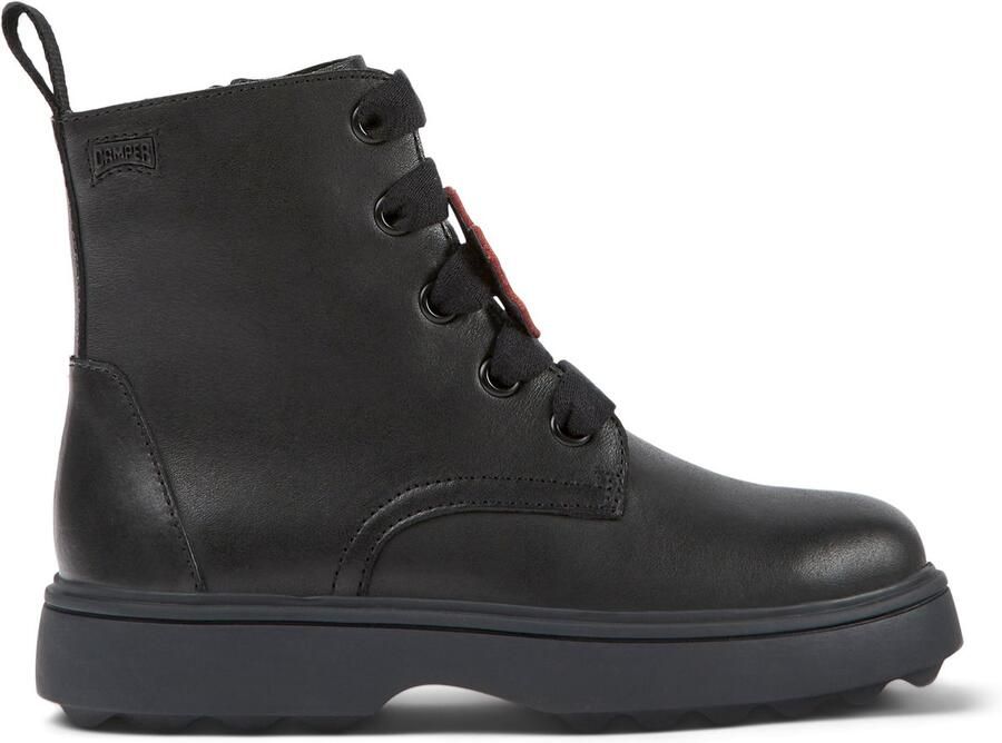 Camper Lab Laceup Boots Chunky Sole Kids Black Shoes