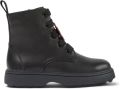 Camper Lab Laceup Boots Chunky Sole Kids Black Shoes - Zwart