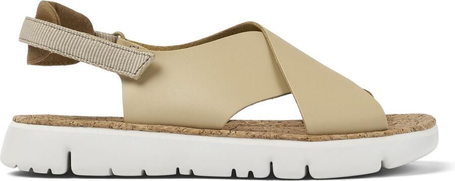 Camper Beige Platte Sandalen voor Vrouwen Beige Dames