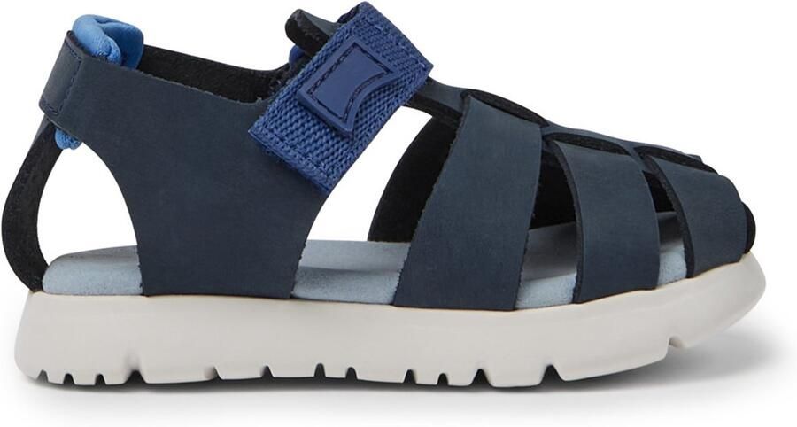 Camper Peu Cami Sandals Hook and Loop Kids Blue Shoes