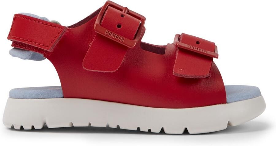 Camper Peu Cami Sandals Buckle Closure Kids Red Shoes