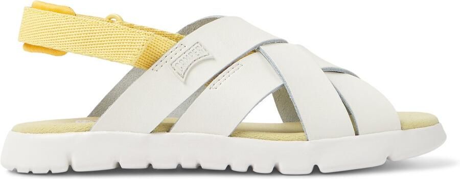 Camper Beetle Sandals CrissCross Design Kids White Shoes