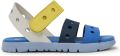 Camper Oruga Twins Sandalen Kinderen Blauw Wit Geel - Blauw