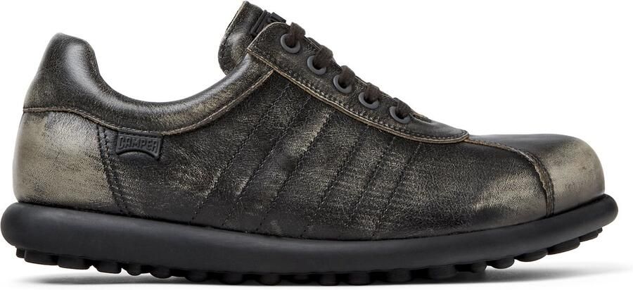 Camper Zwarte Leren Sneakers Anatomische Zool Portugal Black Heren - Foto 2