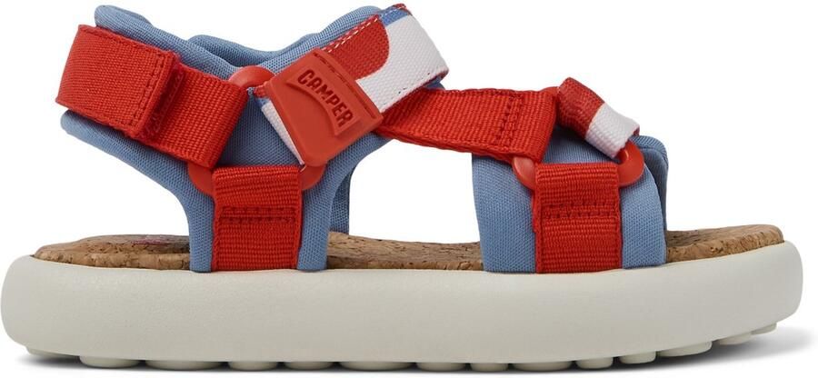 Camper Pelotas Sandals Hook and Loop Closure Kids Multicolor Shoes